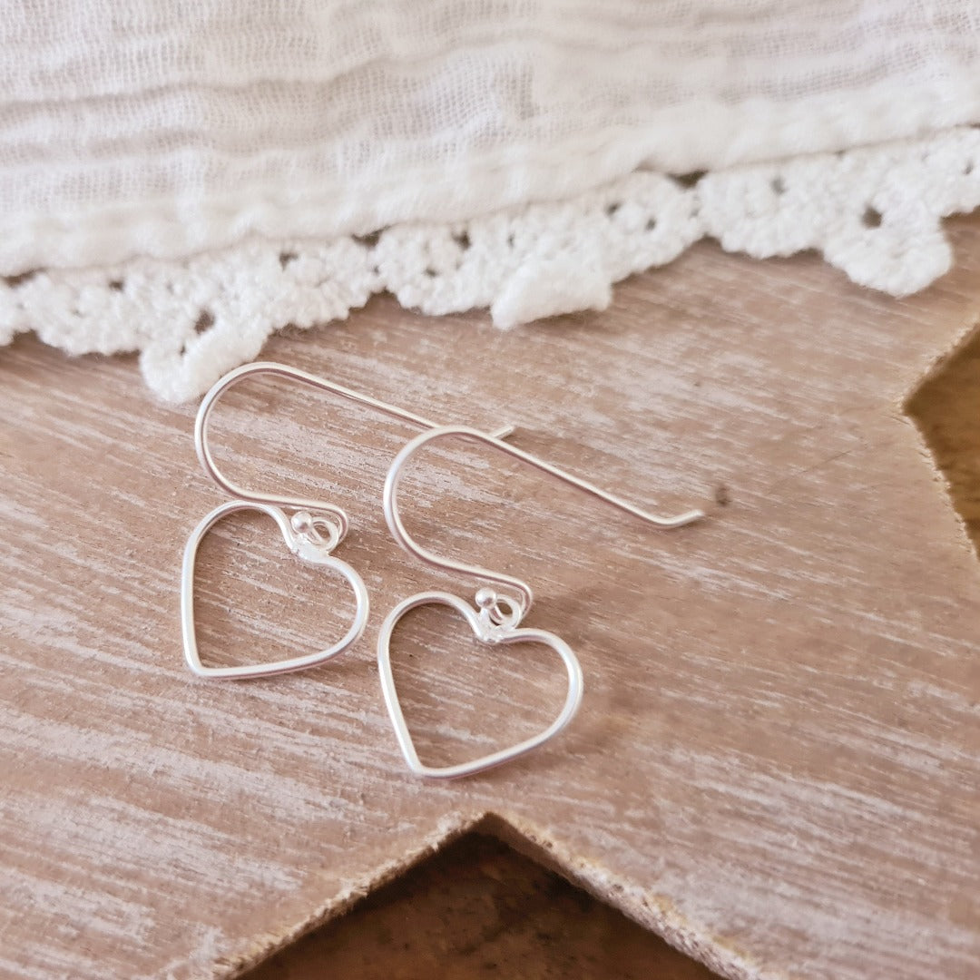 Hangertjes 925 zilver heart shaped box