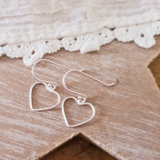 Hangertjes 925 zilver heart shaped box